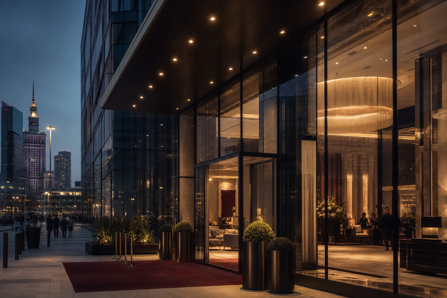 Miejski hotel z kasynem w Warszawie